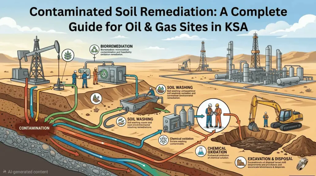 Contaminated Soil Remediation: A Complete Guide for Oil & Gas Sites in KSA