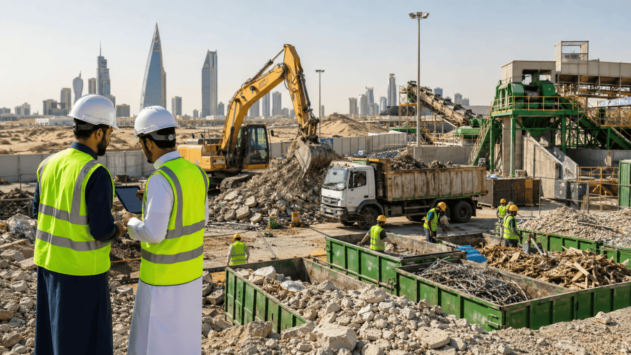 ما هي اللوائح والقوانين المنظِّمة للتعامل مع مخلفات البناء والهدم في السعودية؟